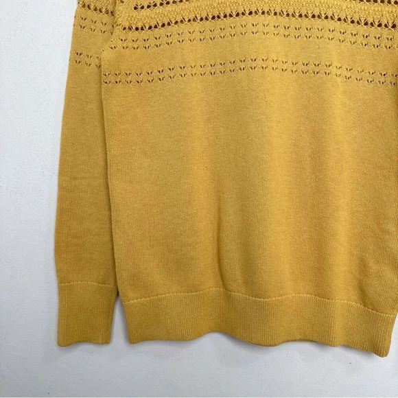 Banana Republic Womens Small  Pointelle Micro-Knit Turtleneck Sweater - Picture 10 of 16